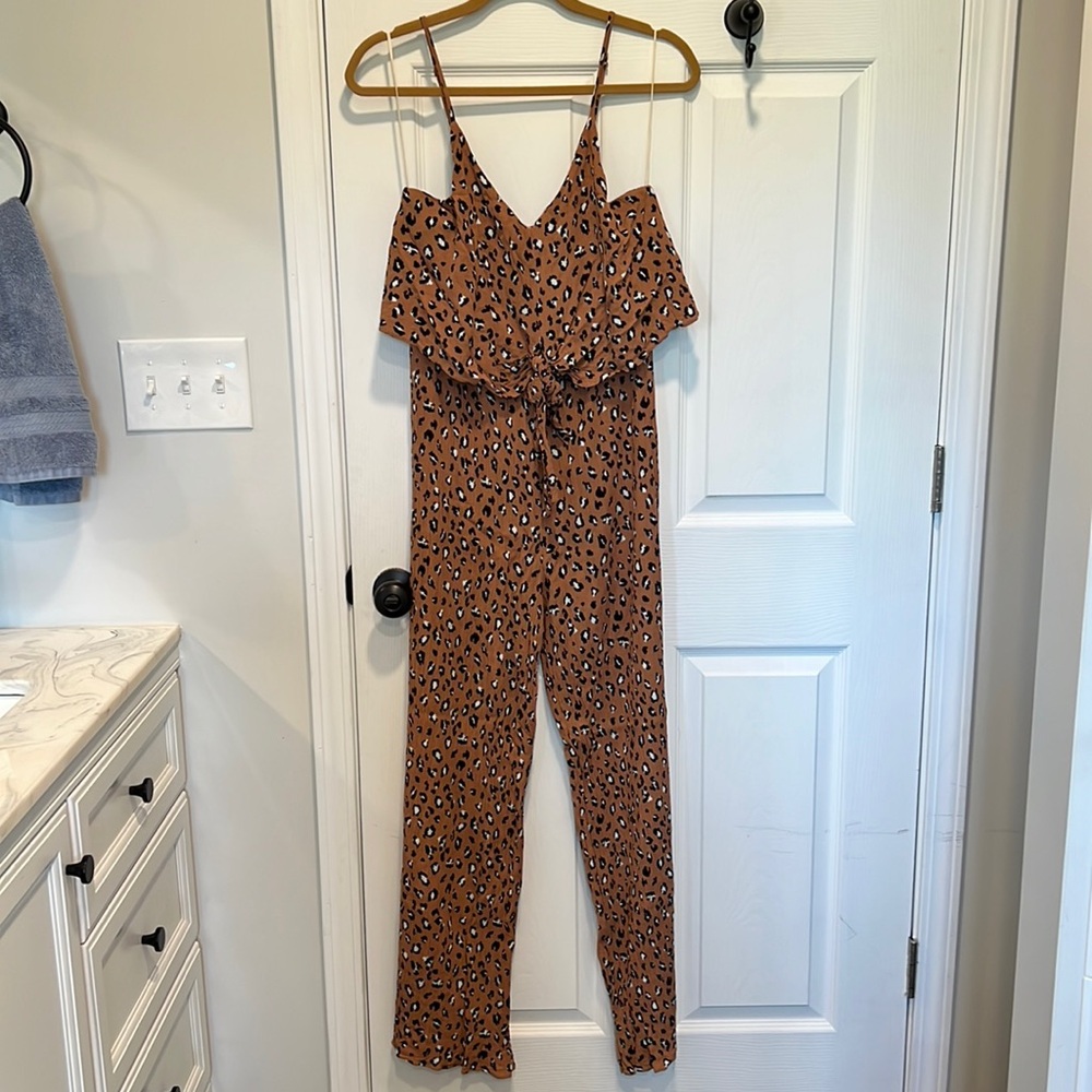 Cheetah Print Jumpsuit